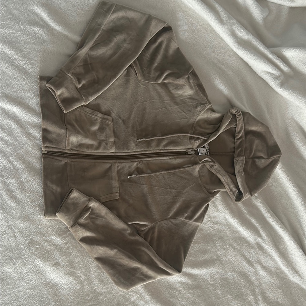 Women's Tan Hooded Jacket